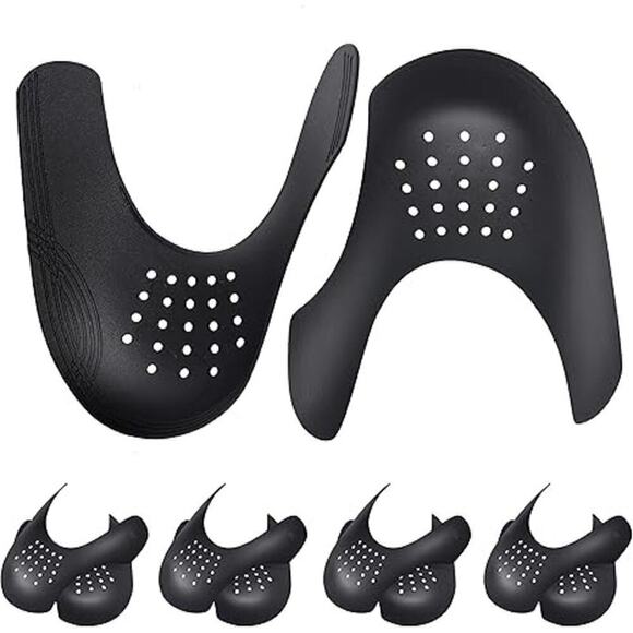 Crease Protectors Most Sneakers, 4 PAIRS Crease Protector Men's SZ 7.5-12, Black - Picture 3 of 6